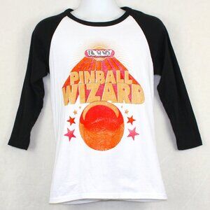 Vintage The Who Tommy Pinball Wizard Baseball Style Shirt Womens Small